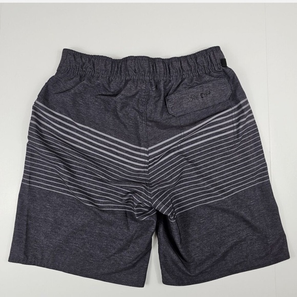 Body Glove Swimsuit Boardshorts Gray Stripes Embroidered Logo size 34 NWT - Picture 2 of 13